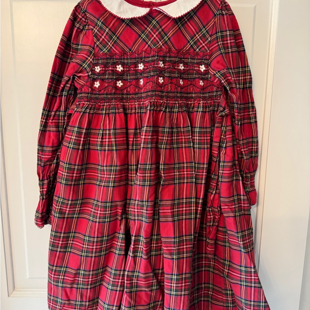 Trotters Red and White Plaid Dress